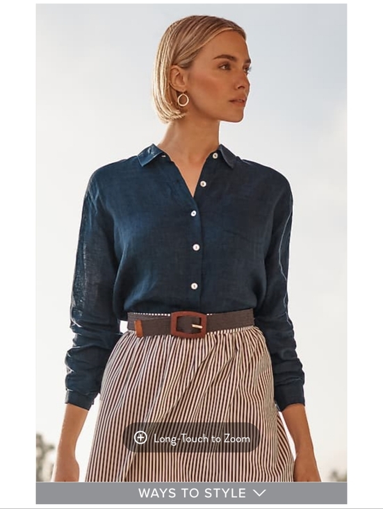 J. Jill Tops - J. Jill Love Linen Button-Down Shirt Women Sz S 100% Line Excellent Condition